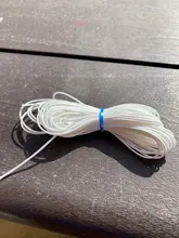 10 metros/lote 1,0mm cordón encerado hilo cadena Correa collar de cuerda de para fabricación de joyería DIY collar de pulsera