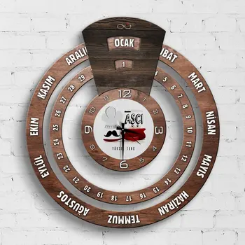 Personalized Professional Cook Infinite Mayan Calendar Wooden Wall Clock-2
Personalized Professional Cook Infinite Mayan Calendar Wooden Wall Clock-2