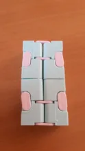 Rompecabezas cuadrado de cubo mágico infinito para niños y adultos, juguete de descompresión para aliviar el estrés, juego de mano divertido, laberinto de cuatro esquinas