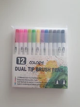 Juego de pinceles de acuarela, 12, 24, 36, 48, 60, 72, 100, 120 colores, rotuladores de acuarela de doble punta, suministros de arte para escuelas