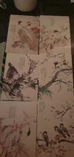 30 unids/set flor china y pintura con Nalan Xingde es Ci poesía tarjetas postales