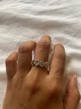 FDLK-anillo exquisito de margaritas de carburo sólido, anillo Floral para aniversario, regalo de cumpleaños, sortija de boda de compromiso para mujer, joyería de flores, tamaño 5-12