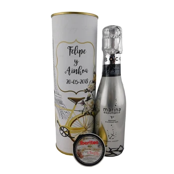 6 pcs/customized with easy open tin with sparkling wine and Pate cod with garlic
6 pcs/customized with easy open tin with sparkling wine and Pate cod with garlic