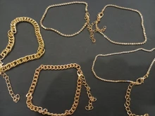 VKME-Conjunto de pulseras de cadena cubana Punk para mujer, brazaletes de Color dorado grueso, Miami, bohemio, joyería de moda, 3/4 Uds.