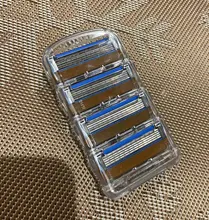 Gillette-Cuchillas de afeitar para hombre Fusion, 5 capas, cuchillas de seguridad, acero inoxidable, cuidado de la cara, 4 unidades