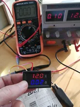 Voltímetro de alta calidad, amperímetro azul + rojo LED Amp doble Digital, medidor de voltímetro DC 100V 10A