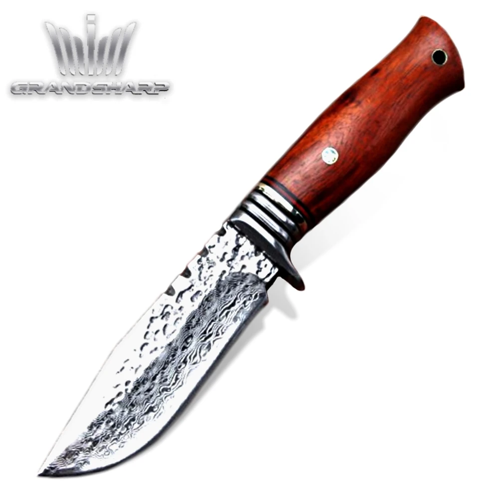 Damascus Hunting Knife Outdoor Camping Tools Tactical Knives Fixed Blade Wooden Handle Leather Scabbard Slicing Cutting Tools
Damascus Hunting Knife Outdoor Camping Tools Tactical Knives Fixed Blade Wooden Handle Leather Scabbard Slicing Cutting Tools