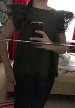 TRAF-blusas plisadas bordadas con cuello redondo para mujer, blusas Vintage de manga corta con volantes, Tops Chic