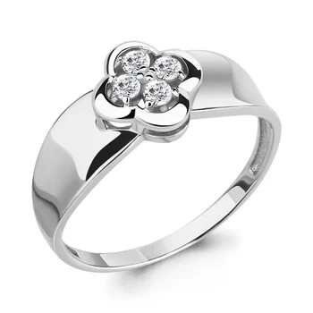 Ring AQUAMARINE with cubic, silver 925
Ring AQUAMARINE with cubic, silver 925