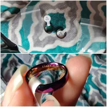 MANGOSKY-anillo de acero inoxidable para hombre y mujer, sortija de boda de 2mm y 4mm