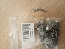 Conector de pesca de acero inoxidable, rodamiento de Pin giratorio, broches de presión, accesorios de aparejos de pesca, 50 unids/lote