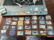 40 unids/pack lindo sueño de la flor Memo pad pegatinas publicado Kawaii planificador Scrapbooking adhesivo de papelería Escolar de la escuela suministros