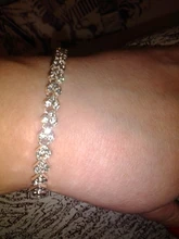 DIEZI-pulsera de cristal romana para mujer, exquisita pulsera de lujo, regalo de boda, cadena de Color oro y plata Rosa coreano, joyería