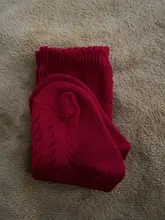 Calcetines suaves con agujeros para niñas, medias hasta la rodilla, cómodas, de malla, para primavera y otoño