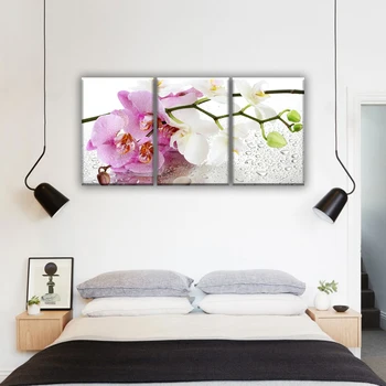 Orchid with drops flowers, branch orchid. Modular painting on canvas 3 module, triptych. The Picture in the bedroom, hall, living room, kitchen
Orchid with drops flowers, branch orchid. Modular painting on canvas 3 module, triptych. The Picture in the bedroom, hall, living room, kitchen