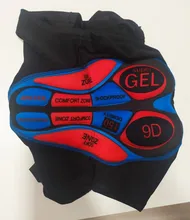 KUWOMAX-Camiseta de ciclismo para hombre, pantalones cortos de ciclismo de montaña con almohadilla de Gel 5D, a prueba de golpes, ropa interior de Gel 9D