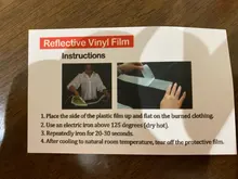 Cinta reflectante de transferencia de calor, película de vinilo de papel, Lron plateado para ropa, bricolaje