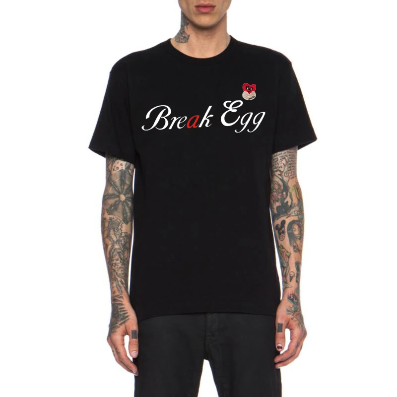 Break Egg Summer Men Women T-Shirt Letter Print Embroidered Cotton O-Neck Short Sleeve Loose Couple Casual T-Shirt
Break Egg Summer Men Women T-Shirt Letter Print Embroidered Cotton O-Neck Short Sleeve Loose Couple Casual T-Shirt