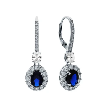 Silver earrings with cubic zirconia and spinels synthetic sunlight sample 925
Silver earrings with cubic zirconia and spinels synthetic sunlight sample 925