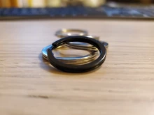 LLavero de Acero inoxidable plano para hombre y mujer, llavero de 20MM, 25MM, 28MM, 10 unidades por paquete