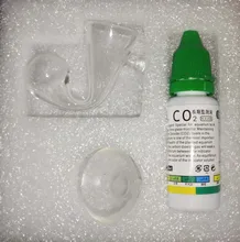 Solución indicadora de CO2 para acuario, Monitor de líquido de carbono vítreo, comprobador de dióxido, 15ml