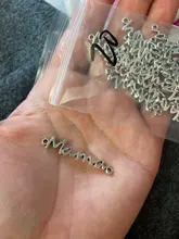 WYSIWYG 20pcs 37x8mm palabra mamá conector colgantes joyería mamá conector colgantes encanto mamá conector
