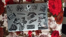 10/30/50 unids/pack de alambre de Metal-dibujo reflejan la luz Graffiti calcomanías para cuadernos de ordenador de monopatín del teléfono móvil
