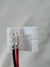 10 unids/lote 8mm 10mm conectar empalme 2-de potencia de adaptador de conector para 3528/5050/5630 tira de Led de alambre con PCB