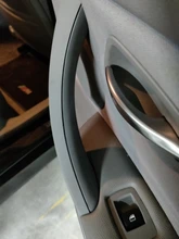 Manija interior de coche para BMW, manilla con cubierta embellecedora para panel de puerta, color gris, beige y negro, izquierda y derecha, para serie 3, E90, E91, 316, 318, 320, 325, 328