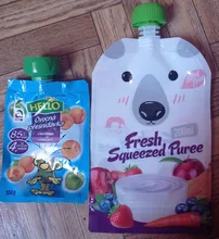 Bolsa de almacenamiento con dibujos animados para niños, bolsa para leche de pecho, alimento reutilizable para bebé, bolsas de alimentación con doble cremallera, 200ML, 4 Uds./8 Uds. Por paquete