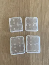 2 unids/set 8 ranuras Micro SD SDHC TF MSPD tarjeta de memoria protector de caja de almacenamiento estuche protector de plástico de almacenamiento de caja de tarjeta funda, soporte