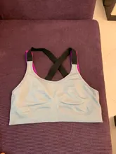 Sujetador deportivo de Yoga para mujer, Top de copa completa de secado rápido, Push Up cruzado a prueba de golpes, para entrenamiento, gimnasio, correr y trotar