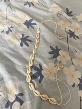 Caliente Concha Collar de conchas marinas de la joyería de las mujeres de verano de playa Concha gargantilla bohemio cuerda Cowrie collares de abalorios Collar hecho a mano de la mujer