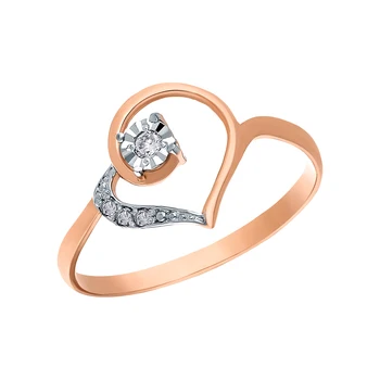 Gold ring with diamonds sunlight sample 585
Gold ring with diamonds sunlight sample 585