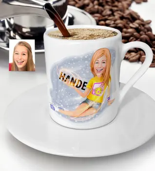 Personalized Women 'S Caricature Of Turkish Coffee Fincanı-42
Personalized Women 'S Caricature Of Turkish Coffee Fincanı-42