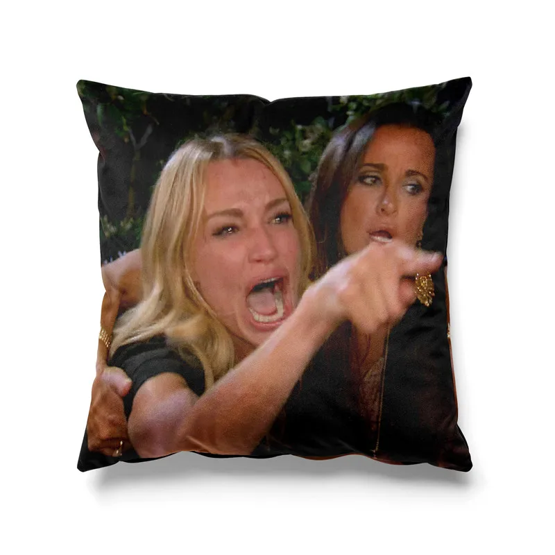 Gaslight Gatekeep Girlboss Woman Yelling At A Cat Meme Throw Pillow Covers Cushion Cases Pillowcases for Sofa 45cm x 45cm
Gaslight Gatekeep Girlboss Woman Yelling At A Cat Meme Throw Pillow Covers Cushion Cases Pillowcases for Sofa 45cm x 45cm
