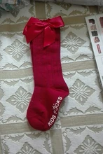 Socks Bow Summer Spring Mesh Newborn Baby Girls Kids for Christmas Winter Non-slip Terry Cotton Sokken Princess Knee High Long