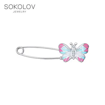 Brooch pin with butterfly SOKOLOV fashion jewelry silver 925 women's male
Brooch pin with butterfly SOKOLOV fashion jewelry silver 925 women's male