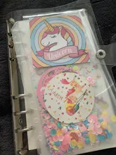 Cuaderno Kawaii de unicornio en espiral, conjunto A6, planificador semanal, hojas para diario, Bloc de notas para regalo para estudiante infantil, almohadilla de escritura de papelería