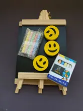 Xingi-pizarra para mensajes de escritorio para niños, caballete de madera de pino, pizarra negra, tablero de escritura plegable BB71, 16x29cm