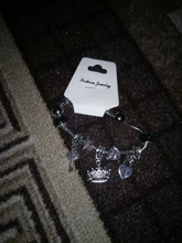 Pulsera con forma de llave de corona antigua para mujer, Original, abalorio de 6 colores, cuentas de cristal, pulsera y brazalete, regalos de joyería DIY