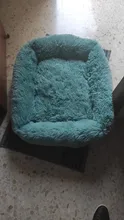 Invierno cálido cuadradas Super sueño reparador de perro cama de felpa larga lavable Cat Mat cesta para perros grandes cachorro casa nido cojín sofá