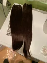 Rebecca-mechones de pelo liso brasileño tejido, 4 mechones, 190g, negro, marrón, rojo, cabello humano en 6 colores #1 # 1B #2 #4 # 99J # Burgundy