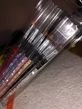 Juego de pinceles para manicura profesional, pinceles para pintura acrílica de diamantes de imitación, Kit de esmalte de Gel UV, gradiente de forro de uñas