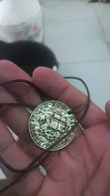 Collar con colgante de monedas de oro y calavera para hombre, cadena de cuerda de cuero, 4 unidades
