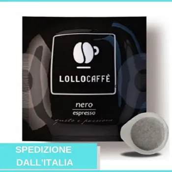 

100 cialde Caffe Lollo miscela nera ESE44 Espresso Napoletano