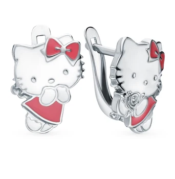 Silver earrings with enamel sunlight sample 925
Silver earrings with enamel sunlight sample 925