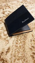 Cartera Vintage de cuero para hombre, monedero corto y delgado, tarjeteros, T002