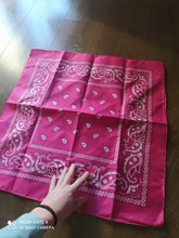 Pañuelo cuadrado de algodón para mujer, Bandana moderna de 55cm x 55cm para la cabeza, turbante Rock para niña, diademas para el cabello Accesorios