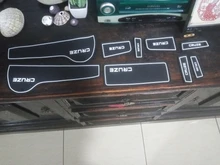 Alfombrillas acanaladas para puerta de coche para Chevrolet Cruze 2009-2015 accesorios Anti-deslizamiento estera de la taza de alfombras para agujero de Interior del coche-estilo